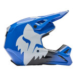 Casque cross enfant fox racing youth v1 shield blue - y - s