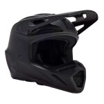 Casque cross enfant fox racing youth v3 solid black mat - y - l