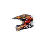 Casque cross enfant noend cracked orange - ys