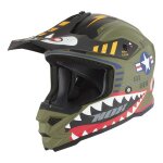 Casque cross enfant nox n761 kid fighter kaki mat - y2xl