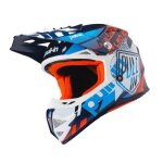 Casque cross enfant pull - in trash navy / orange - s