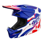 Casque cross enfant shot furious kid beats blue / red glossy - ys