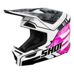 Casque cross enfant shot furious kid flash pink glossy - ys