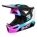 Casque cross enfant shot furious kid rocket pink glossy - ym