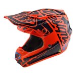 Casque cross enfant troy lee designs se4 polyacrylite factory orange -