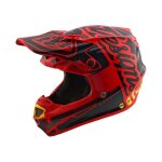 Casque cross enfant troy lee designs se4 polyacrylite factory rouge - y