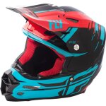 Casque cross fly racing f2 carbon forge rouge / bleu / noir (ece 22. 05) -