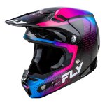 Casque cross fly racing formula s carbon protocol noir carbone / bleu / ro