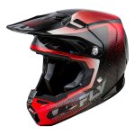 Casque cross fly racing formula s carbon protocol noir carbone / rouge -