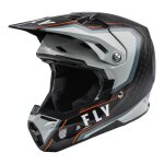Casque cross fly racing formula carbone axon noir / gris / orange - l