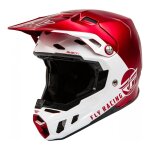 Casque cross fly racing formula cc centrum rouge metallic / blanc (ece 2