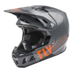 Casque cross fly racing formula cc primary mat gris / orange - s