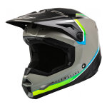Casque cross fly racing kinetic vision gris / noir (ece 22. 05) - m