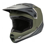 Casque cross fly racing kinetic vision vert olive mat / gris - s Casque cross fly racing kinetic vision vert olive mat / gris - s
