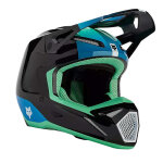 Casque cross fox racing v1 ballast black / blue - xl