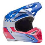 Casque cross fox racing v1 collect blue / pink - s