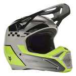 Casque cross fox racing v1 collect grey / yellow - m
