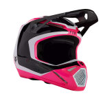 Casque cross fox racing v1 nitro black / pink - l