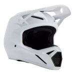 Casque cross fox racing v1 solid white mat - xs