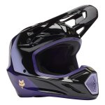 Casque cross fox racing v3 drip black / purple - xs
