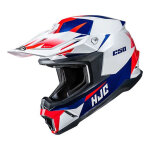 Casque cross hjc c50 slide mc21 bleu / blanc / rouge brillant - s