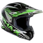 Casque cross hjc rpha x schuma mc4 vert / noir / blanc - xs