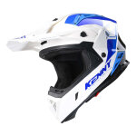 Casque cross kenny titanium graphic blanc / bleu - m