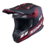 Casque cross kenny track graphic candy red matt - s