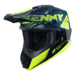 Casque cross kenny track graphic zoom petrol pearl - m