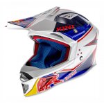 Casque cross kini red bull competition bleu marine / blanc - xs (54cm)