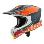 Casque cross kini red bull comptition orange / blanc / gris - xl