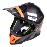 Casque cross nolan n53 sparkler noir mat / orange (ece 22. 05) - m