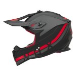 Casque cross nox n633 airshock noir mat / rouge - xl