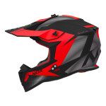 Casque cross nox n633 fusion noir mat / rouge - m
