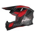 Casque cross nox n633 storm noir mat / rouge - m