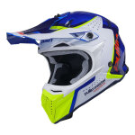 Casque cross pull - in graphic + master blue - m
