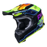Casque cross pull - in graphic + team neon - s