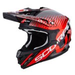 Casque cross scorpion vx - 15 evo air sin noir / rouge fluo - m