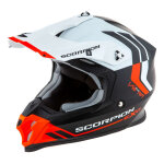 Casque cross scorpion vx 16 evo air fusion noir mat / rouge - m