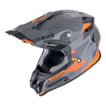 Casque cross scorpion vx - 16 evo air rod grey / orange - xs