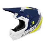 Casque cross shot core custom blue pearly - m