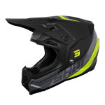 Casque cross shot core custom neon yellow matt - s