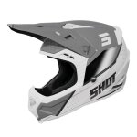 Casque cross shot core honor grey pearly - s