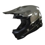 Casque cross shot furious draw 3. 0 chrome / noir brillant - 2xl