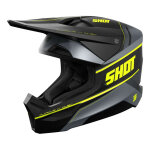 Casque cross shot furious dust neon yellow matt - xs