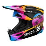 Casque cross shot furious miami orange glossy - l