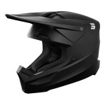 Casque cross shot furious solid black matt - m