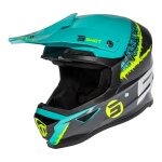 Casque cross shot furious storm brillant gris / vert / jaune fluo - 2xl Casque cross shot furious storm brillant gris / vert / jaune fluo - 2xl