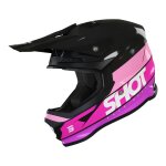 Casque cross shot furious story rose / noir brillant - xl Casque cross shot furious story rose / noir brillant - xl
