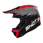 Casque cross shot furious versus rouge / gris / noir brillant - xl Casque cross shot furious versus rouge / gris / noir brillant - xl